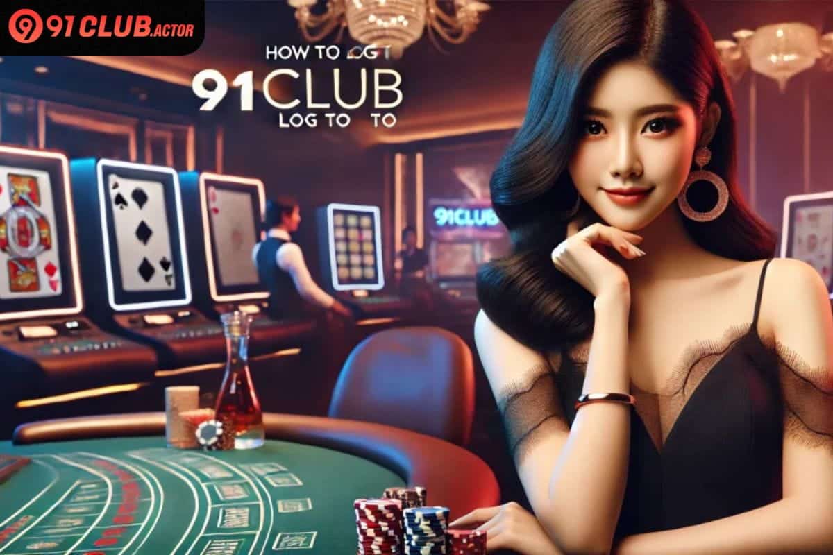 Login form interface showing username and password fields on 91 Club platform