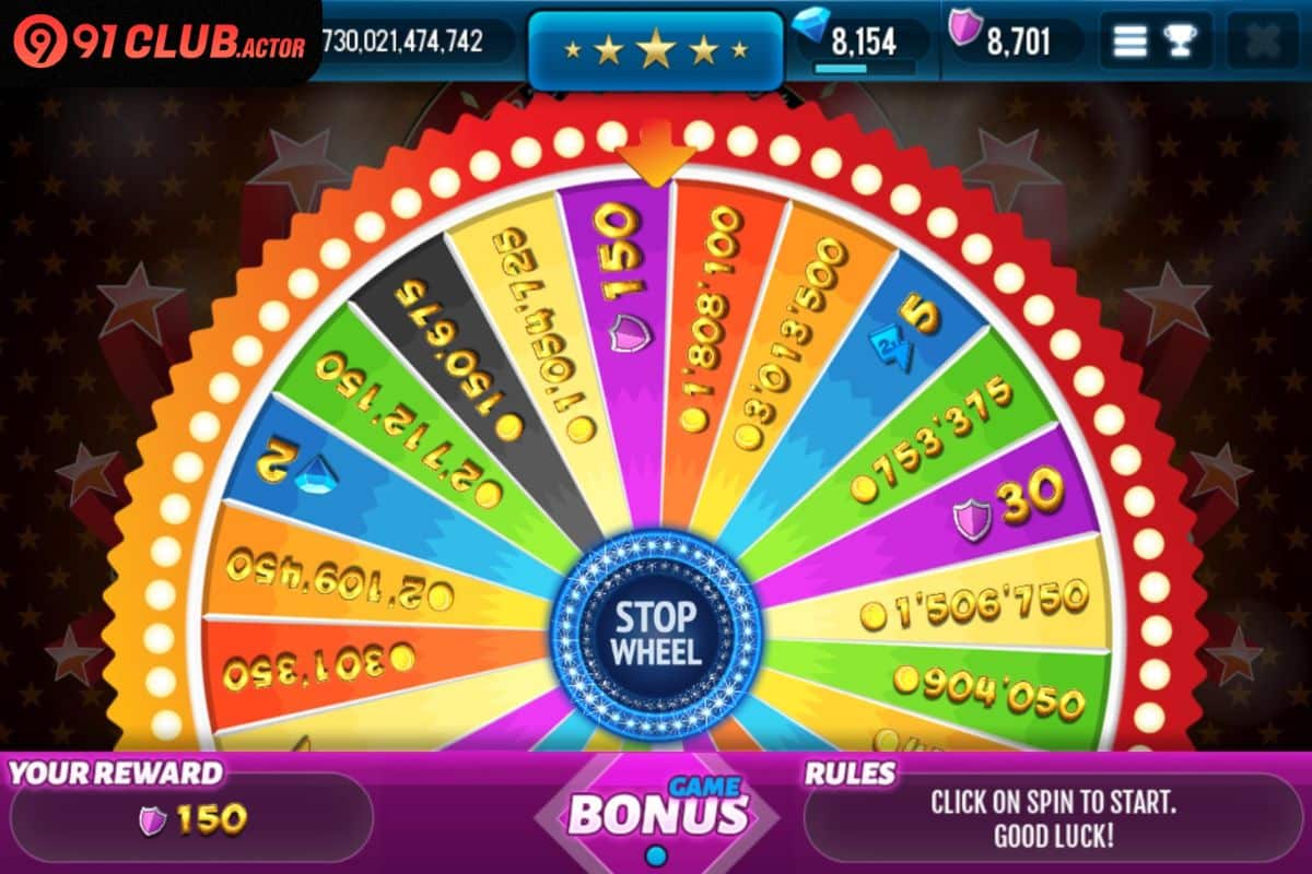 Lucky Spin game interface on mobile screen